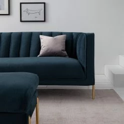Jack & Alice Sofa Borlo (3-Sitzer) - Marineblau -Wohnzimmermöbel boutique en ligne 1000180137 201030 05545800006 DETAILS P000000001000180137