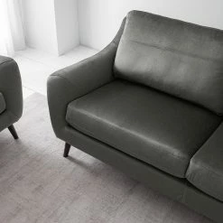 Jack & Alice Sofa Tennyson (3-Sitzer) - Samt - Grau -Wohnzimmermöbel boutique en ligne 1000180140 201030 05551400018 DETAILS P000000001000180140