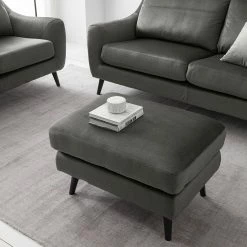 Jack & Alice Hocker Tennyson - Samt - Grau -Wohnzimmermöbel boutique en ligne 1000180150 201030 05553800042 MOOD DETAILS P000000001000180150 mood