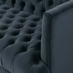 Jack & Alice Sofa Mindarie (3-sitzer) - Samt - Dunkelblau -Wohnzimmermöbel boutique en ligne 1000180887 201021 14381100015 DETAILS P000000001000180887