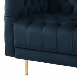 Jack & Alice Sofa Reynella II (3-sitzer) - Samt - Marineblau -Wohnzimmermöbel boutique en ligne 1000180888 201021 14381700025 DETAILS P000000001000180888
