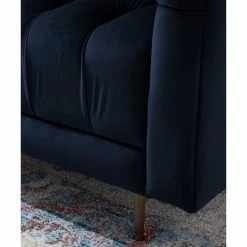 Jack & Alice Sofa Reynella II (3-sitzer) - Samt - Marineblau -Wohnzimmermöbel boutique en ligne 1000180888 210202 11340100021 DETAILS P000000001000180888