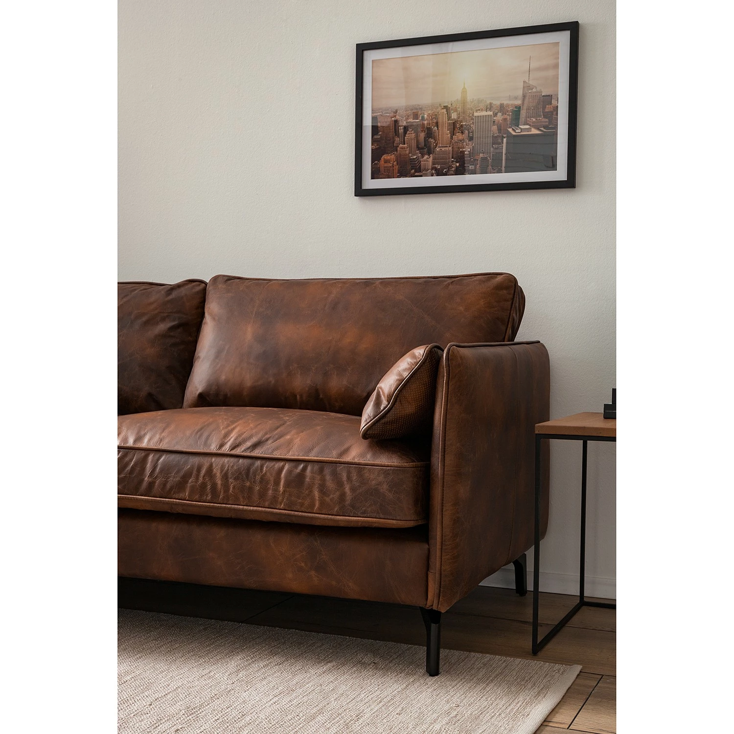 Ars manufacti Sofa Quesada (3-sitzer) - Echtleder - Braun 12 Ars manufacti Sofa Quesada (3-sitzer) - Echtleder - Braun – Bild 12