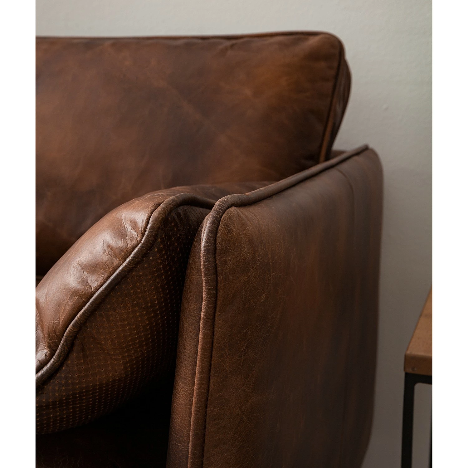 Ars manufacti Sofa Quesada (3-sitzer) - Echtleder - Braun 13 Ars manufacti Sofa Quesada (3-sitzer) - Echtleder - Braun – Bild 13