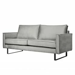 Ars manufacti Polstergarnitur Liel I (3-2) - Antiklederlook - Samt Onoli: Hellgrau -Wohnzimmermöbel boutique en ligne 1000181419 190911 09331201824 DETAILS P000000001000181419