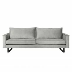 Ars manufacti Polstergarnitur Liel I (3-2) - Antiklederlook - Samt Onoli: Hellgrau -Wohnzimmermöbel boutique en ligne 1000181419 190911 09331201826 DETAILS P000000001000181419