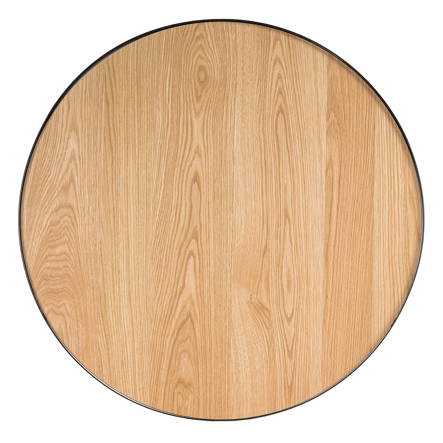 Fredriks Couchtisch Permet - Echtholzfurnier - Eiche / Schwarz - Durchmesser: 100 cm 7 Fredriks Couchtisch Permet - Echtholzfurnier - Eiche / Schwarz - Durchmesser: 100 cm – Bild 7