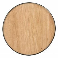 Fredriks Couchtisch Permet - Echtholzfurnier - Eiche / Schwarz - Durchmesser: 50 cm -Wohnzimmermöbel boutique en ligne 1000182059 200211 16020000014 DETAILS P000000001000182059