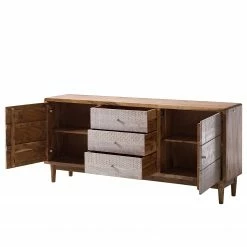Ars manufacti Sideboard Buuda - Akazie massiv - Ecru / Akazie -Wohnzimmermöbel boutique en ligne 1000182064 200225 06193600028 DETAILS P000000001000182064