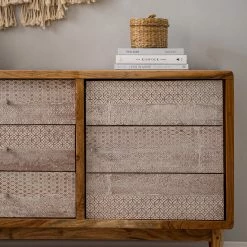 Ars manufacti Sideboard Buuda - Akazie massiv - Ecru / Akazie -Wohnzimmermöbel boutique en ligne 1000182064 200227 06193200029 MOOD DETAILS P000000001000182064 mood