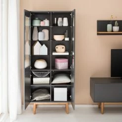 Mørteens Wohnwand Lindholm II (4-teilig) - Eiche teilmassiv - Grau -Wohnzimmermöbel boutique en ligne 1000182335 200110 17352000035 DETAILS P000000001000182335