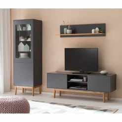 Mørteens Wohnwand Lindholm IV (3-teilig) - Grau