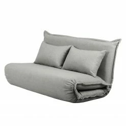 Wohnzimmermöbel boutique en ligne 47 Jack & Alice Schlafsofa Jake - Webstoff - Hellgrau