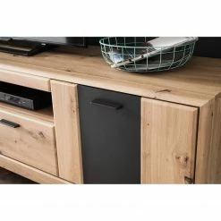 Naturoo TV-Lowboard Coulogne II - Balkeneiche Dekor / Anthrazit - Breite: 179 cm 21 Naturoo TV-Lowboard Coulogne II - Balkeneiche Dekor / Anthrazit - Breite: 179 cm -Wohnzimmermöbel boutique en ligne 1000182658 190725 11581100114 DETAILS P000000001000182658