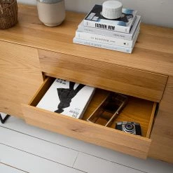 Ars Natura Sideboard Nozza II - Echtholzfurnier - Eiche / Schwarz -Wohnzimmermöbel boutique en ligne 1000182814 200306 14374700003 MOOD DETAILS P000000001000182814 mood