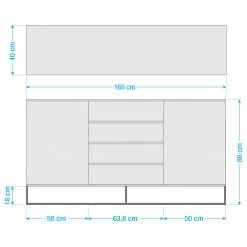 Ars Natura Sideboard Nozza II - Echtholzfurnier - Eiche / Schwarz -Wohnzimmermöbel boutique en ligne 1000182814 211018 083456000516 SKETCH DETAILS P000000001000182814 sketch