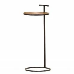 Ars manufacti Beistelltisch Nikko V - Metall - Messing Antik / Schwarz