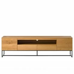 Ars Natura TV-Lowboard Nozza II - Echtholzfurnier - Eiche / Schwarz -Wohnzimmermöbel boutique en ligne 1000182822 200214 14501900019 DETAILS P000000001000182822