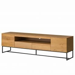 Ars Natura TV-Lowboard Nozza II - Echtholzfurnier - Eiche / Schwarz -Wohnzimmermöbel boutique en ligne 1000182822 200318 13582100004 DETAILS P000000001000182822