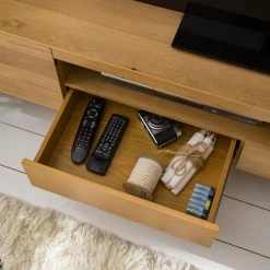 Ars Natura TV-Lowboard Nozza II - Echtholzfurnier - Eiche / Schwarz -Wohnzimmermöbel boutique en ligne 1000182822 200324 08204400003 DETAILS P000000001000182822