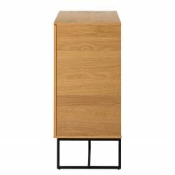 Ars Natura Kommode Nozza - Echtholzfurnier - Eiche / Schwarz -Wohnzimmermöbel boutique en ligne 1000182823 200214 14501900029 DETAILS P000000001000182823