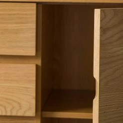 Ars Natura Kommode Nozza - Echtholzfurnier - Eiche / Schwarz -Wohnzimmermöbel boutique en ligne 1000182823 200214 14501900035 DETAILS P000000001000182823