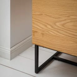 Ars Natura Sideboard Nozza I - Echtholzfurnier - Eiche / Schwarz -Wohnzimmermöbel boutique en ligne 1000182824 200306 14374700014 MOOD DETAILS P000000001000182824 mood