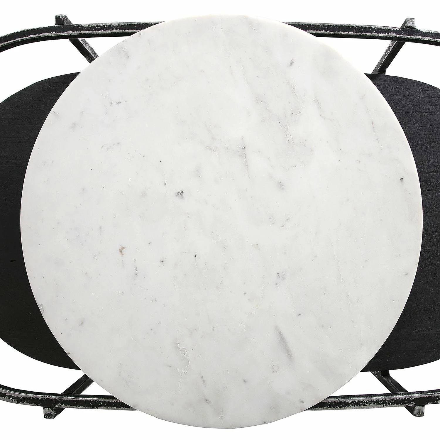 Red Living Couchtisch Pondo - Akazie massiv / Marmor - Schwarz / Weiß 5 Red Living Couchtisch Pondo - Akazie massiv / Marmor - Schwarz / Weiß – Bild 5