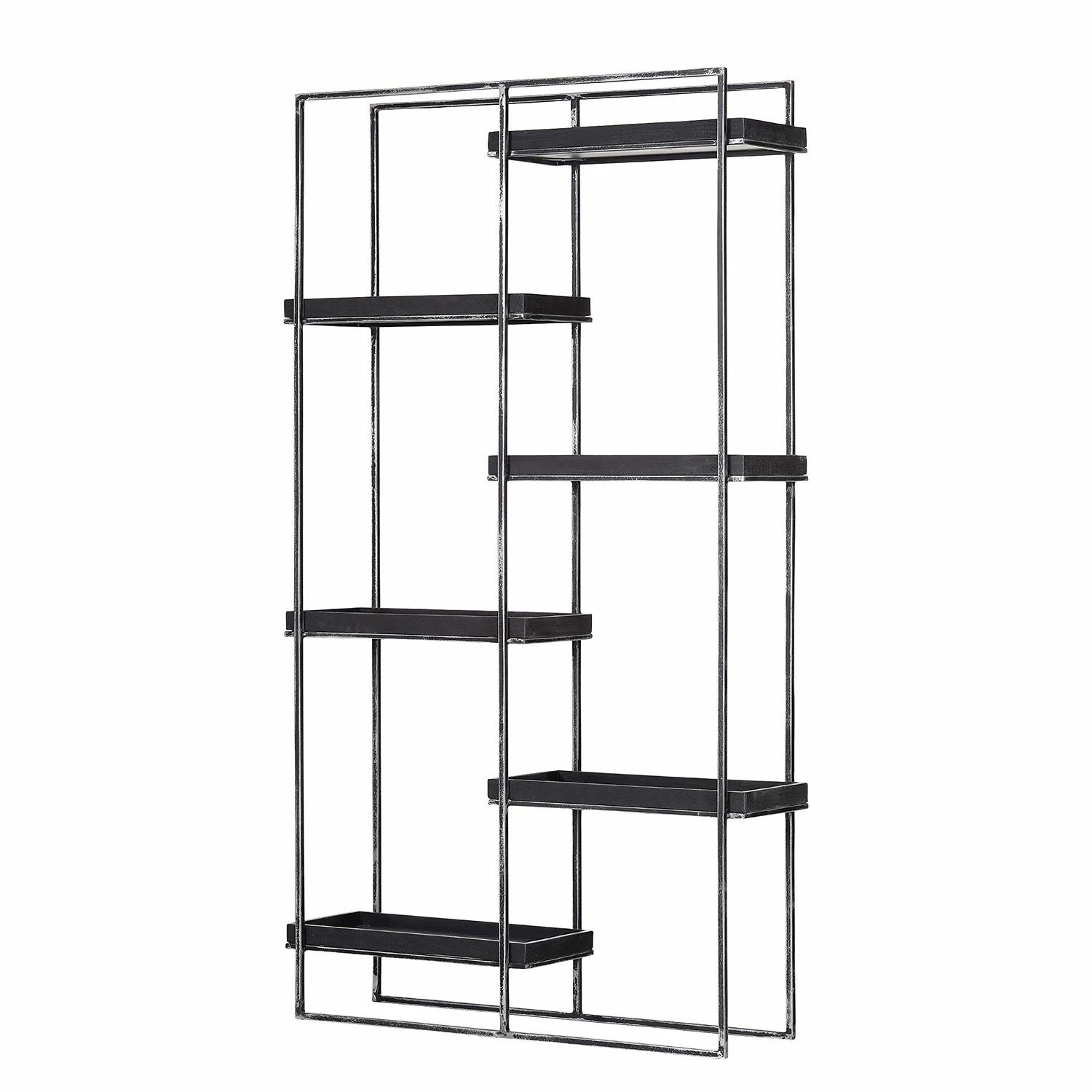 Red Living Regal Pondo - Akazie massiv / Metall - Akazie Schwarz / Schwarz 1 Red Living Regal Pondo - Akazie massiv / Metall - Akazie Schwarz / Schwarz