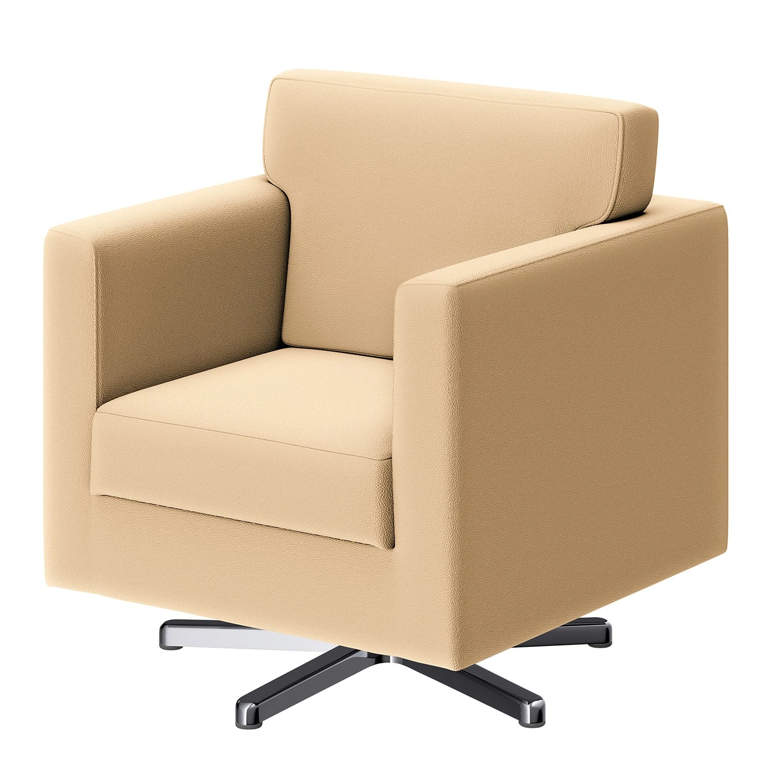 Loftscape Sessel Nibley II - Pigmentiertes Leder - Creme 1 Loftscape Sessel Nibley II - Pigmentiertes Leder - Creme