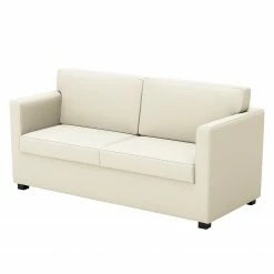 Loftscape Sofa Nibley IV (2-Sitzer) - Kunstleder - Weiß
