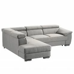 Fredriks Ecksofa Swain - Webstoff - Lichtgrau - Longchair davorstehend links - Schlaffunktion -Wohnzimmermöbel boutique en ligne 1000183414 210323 15242601815 DETAILS P000000001000183414