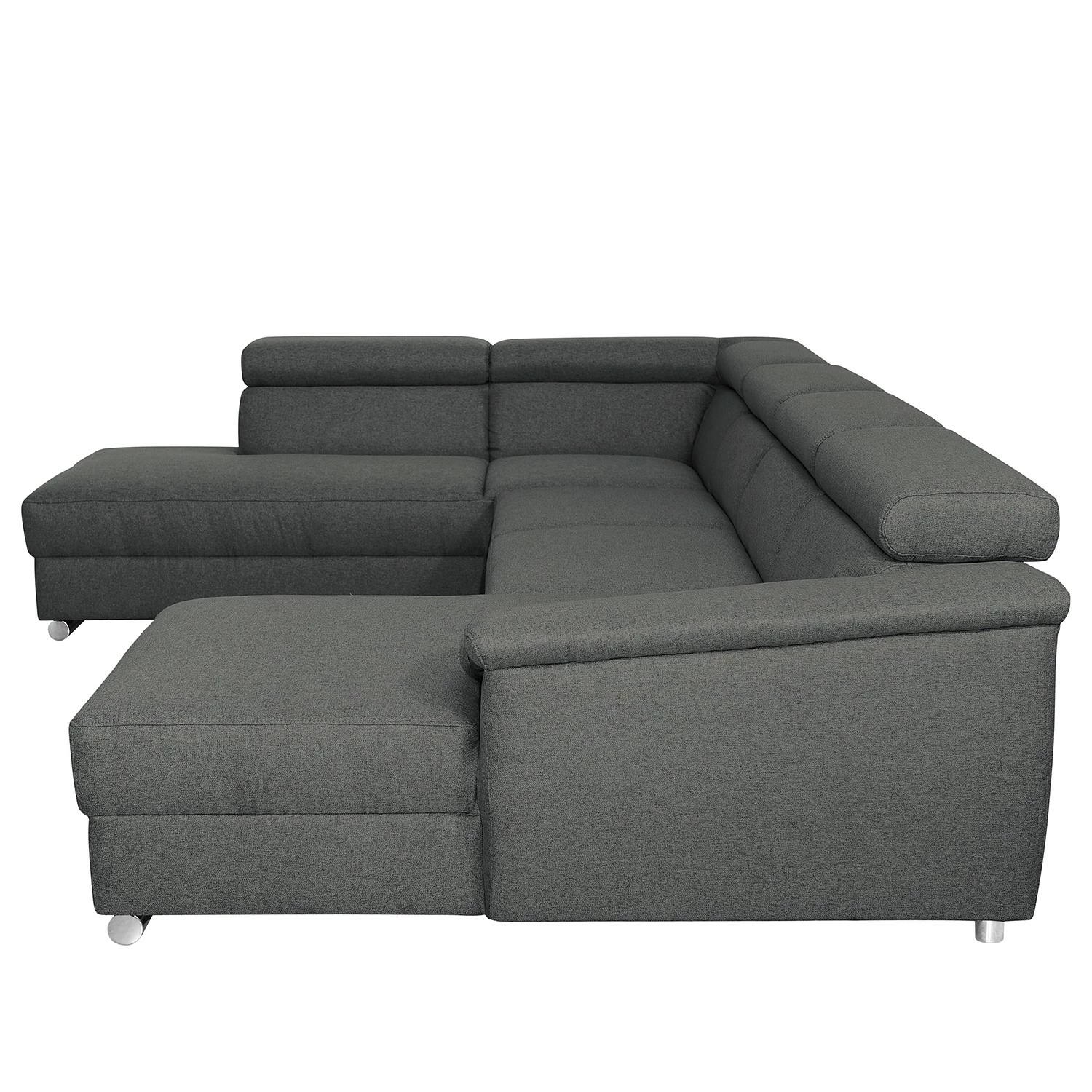 Modoform Wohnlandschaft Swaine - Webstoff - Anthrazit - Longchair davorstehend rechts - Ohne Schlaffunktion 5 Modoform Wohnlandschaft Swaine - Webstoff - Anthrazit - Longchair davorstehend rechts - Ohne Schlaffunktion – Bild 5