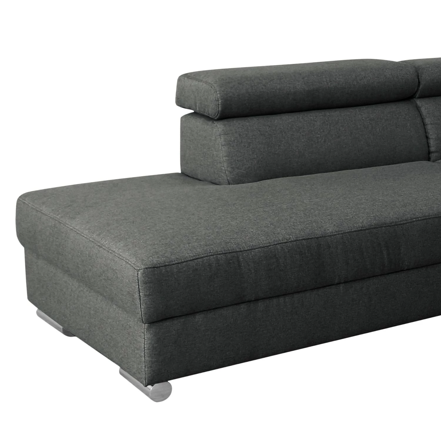 Modoform Wohnlandschaft Swaine - Webstoff - Anthrazit - Longchair davorstehend rechts - Ohne Schlaffunktion 8 Modoform Wohnlandschaft Swaine - Webstoff - Anthrazit - Longchair davorstehend rechts - Ohne Schlaffunktion – Bild 8