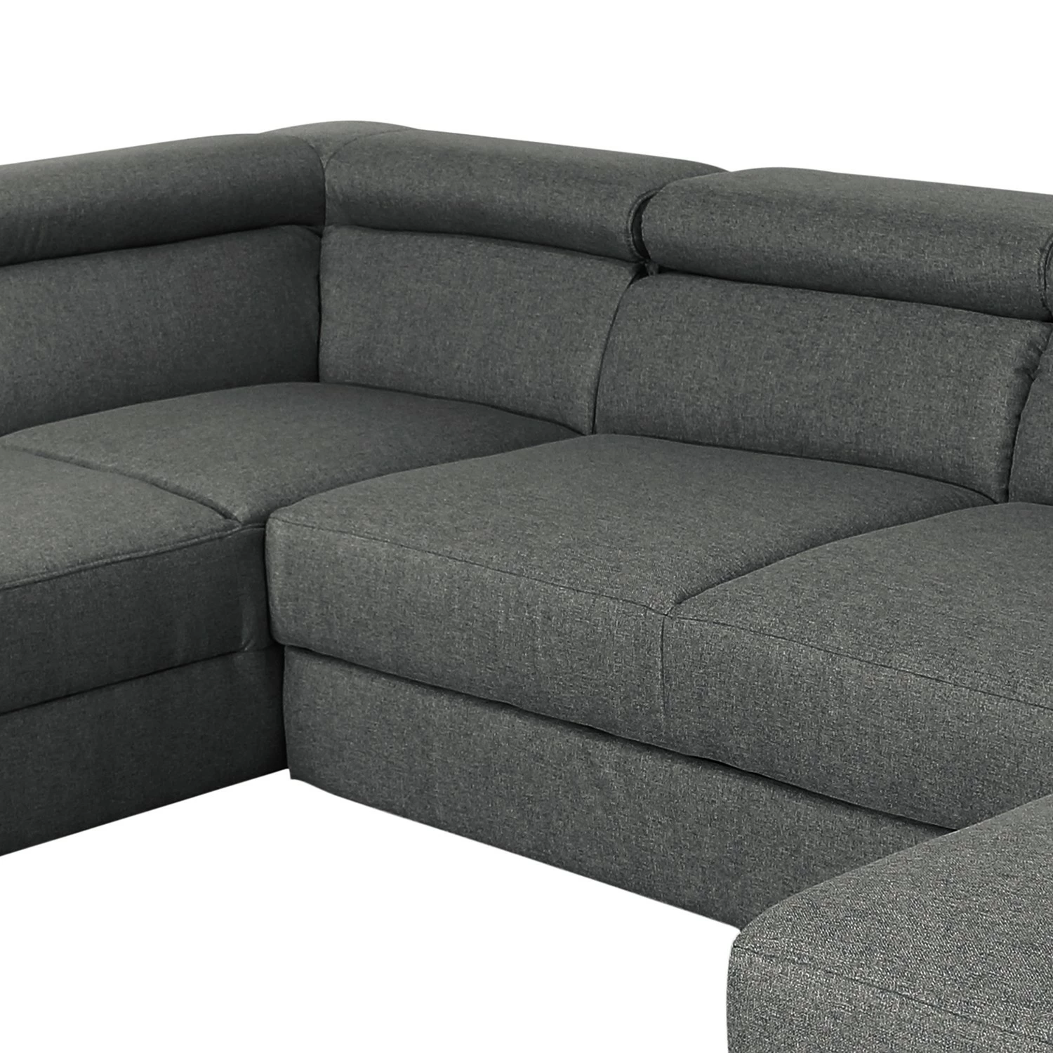 Modoform Wohnlandschaft Swaine - Webstoff - Anthrazit - Longchair davorstehend rechts - Ohne Schlaffunktion 9 Modoform Wohnlandschaft Swaine - Webstoff - Anthrazit - Longchair davorstehend rechts - Ohne Schlaffunktion – Bild 9