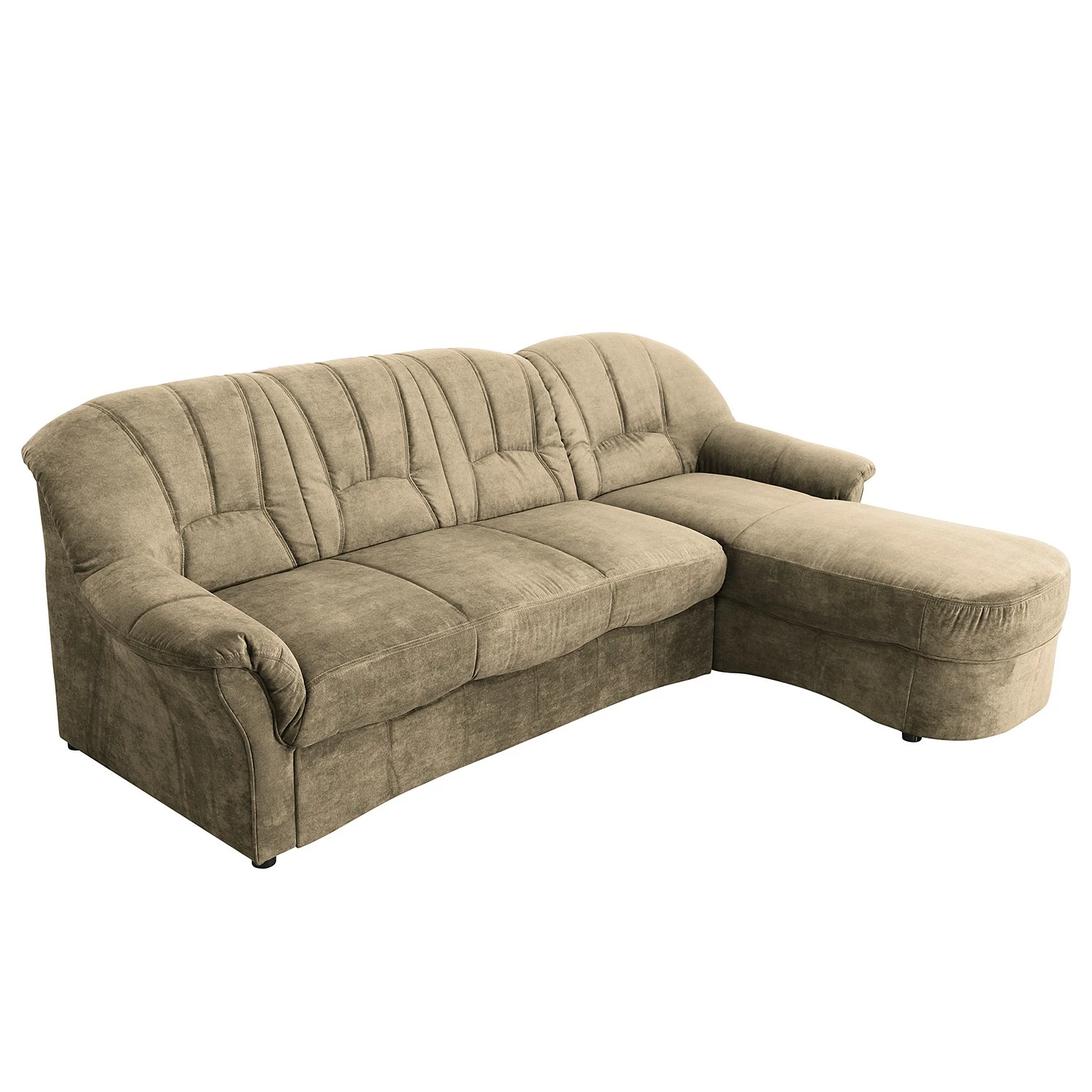 Modoform Ecksofa Wells - Flachgewebe - Cappuccino - Longchair davorstehend rechts - Schlaffunktion 1 Modoform Ecksofa Wells - Flachgewebe - Cappuccino - Longchair davorstehend rechts - Schlaffunktion