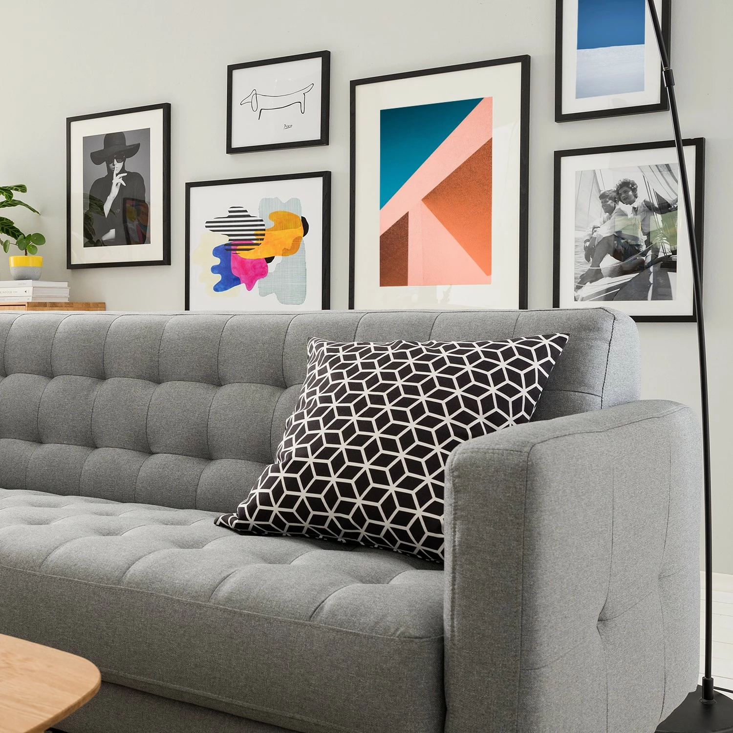 Mørteens Sofa Sindi II (3-Sitzer) - Webstoff - Hellgrau 4 Mørteens Sofa Sindi II (3-Sitzer) - Webstoff - Hellgrau – Bild 4