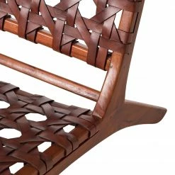 Ars manufacti Loungesessel Copan - Echtleder / Teakholz massiv - Cognacbraun / Teak -Wohnzimmermöbel boutique en ligne 1000183944 200204 15373200010 DETAILS P000000001000183944