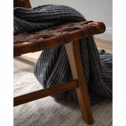 Ars manufacti Loungesessel Copan - Echtleder / Teakholz massiv - Cognacbraun / Teak -Wohnzimmermöbel boutique en ligne 1000183944 200529 13222100004 DETAILS P000000001000183944