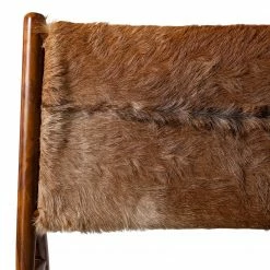 Ars manufacti Loungesessel Howden - Kuhfell / Teakholz massiv - Kuhmuster / Teak -Wohnzimmermöbel boutique en ligne 1000183950 200414 13371300006 DETAILS P000000001000183950