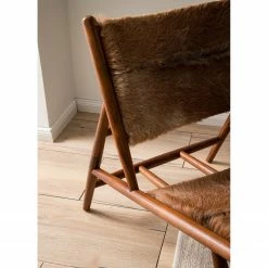Ars manufacti Loungesessel Howden - Kuhfell / Teakholz massiv - Kuhmuster / Teak -Wohnzimmermöbel boutique en ligne 1000183950 200529 13281600001 DETAILS P000000001000183950