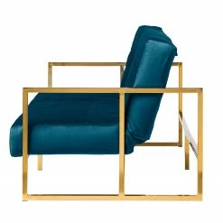 Jack & Alice Schlafsofa Cocora I - Samt - Marineblau -Wohnzimmermöbel boutique en ligne 1000183955 200204 08555600060 DETAILS P000000001000183955