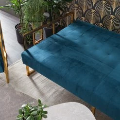 Jack & Alice Schlafsofa Cocora I - Samt - Marineblau -Wohnzimmermöbel boutique en ligne 1000183955 200408 21192300017 DETAILS P000000001000183955