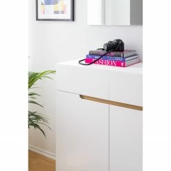 Mørteens Kommode Tenabo - Eiche teilmassiv - Weiß / Eiche -Wohnzimmermöbel boutique en ligne 1000184270 200120 17231100016 DETAILS P000000001000184270