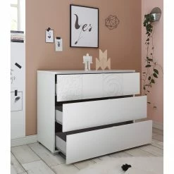 LC Spa Kommode Laussonne - Hochglanz Weiß / Matt Weiß -Wohnzimmermöbel boutique en ligne 1000184307 210323 15252401948 DETAILS P000000001000184307