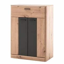 Naturoo Schuhkommode Coulogne - Balkeneiche Dekor / Grau