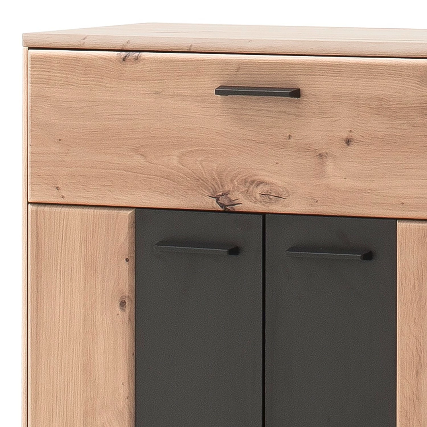 Naturoo Schuhkommode Coulogne - Balkeneiche Dekor / Grau 6 Naturoo Schuhkommode Coulogne - Balkeneiche Dekor / Grau – Bild 6