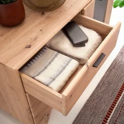 Naturoo Kommode Coulogne - Balkeneiche Dekor / Grau - Breite: 119 cm 13 Naturoo Kommode Coulogne - Balkeneiche Dekor / Grau - Breite: 119 cm -Wohnzimmermöbel boutique en ligne 1000184638 190827 14261200059 DETAILS P000000001000184638