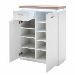 Loftscape Schuhkommode Mundai - Inkl. Beleuchtung - Weiß / Eiche Wotan Dekor 10 Loftscape Schuhkommode Mundai - Inkl. Beleuchtung - Weiß / Eiche Wotan Dekor -Wohnzimmermöbel boutique en ligne 1000184639 190827 14261400066 DETAILS P000000001000184639