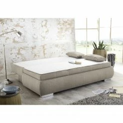 Loftscape Boxspring-Schlafsofa Madang Webstoff - Beige -Wohnzimmermöbel boutique en ligne 1000184684 191008 06432600061 MOOD DETAILS P000000001000184684 mood